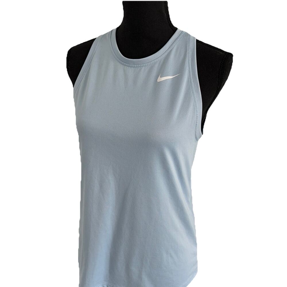 Nike Women's Dri-FIT Training Tank Top Celestine Blue Size S Small DX0701-442
